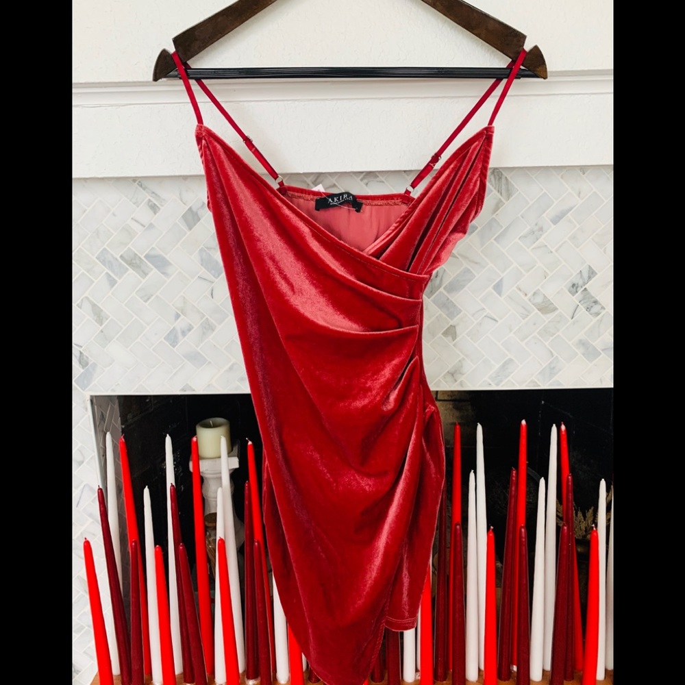 Akira Velvet Mini Dress NWT